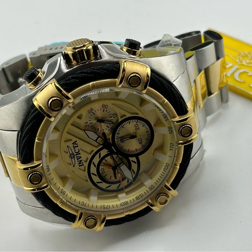 Invicta Men's 25518 Bolt Analog Display Quartz Two Tone Watch